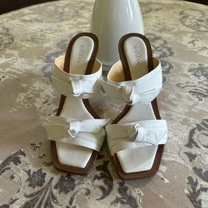 Alexandre Birman Clarita Padded Leather Block Heel Sandals